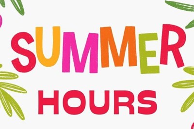 New Summer Office Hours