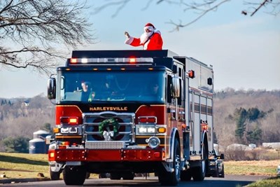 Santa Visits Harleysville: Fire Company’s Annual Santa Run