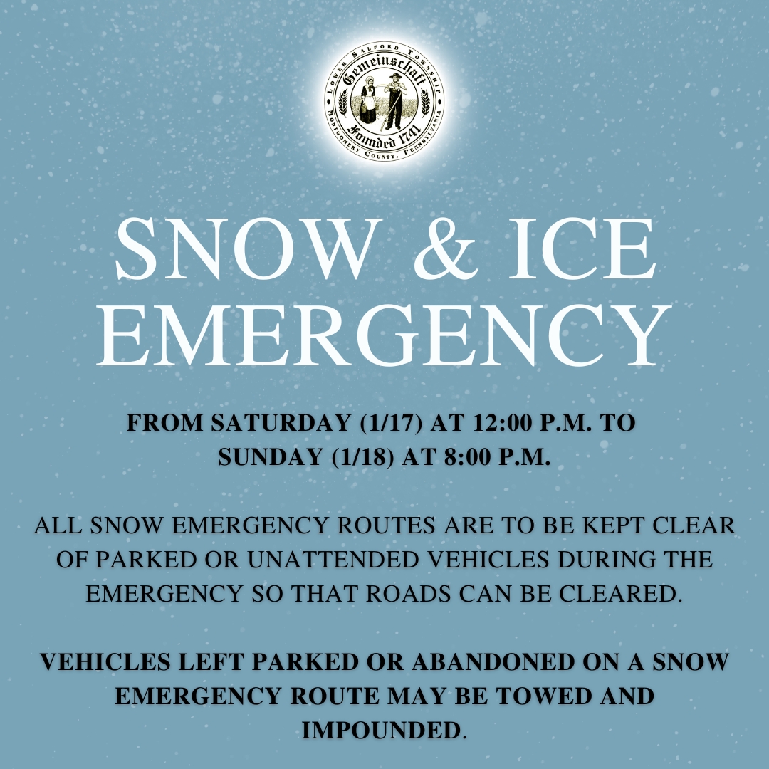 Snow Emergency (1/17-1/18)